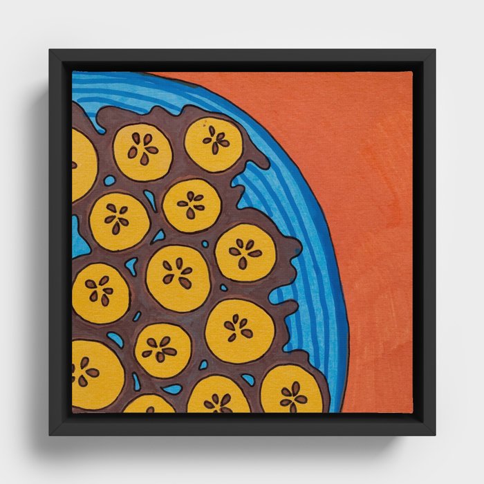 fried plantains Framed Canvas