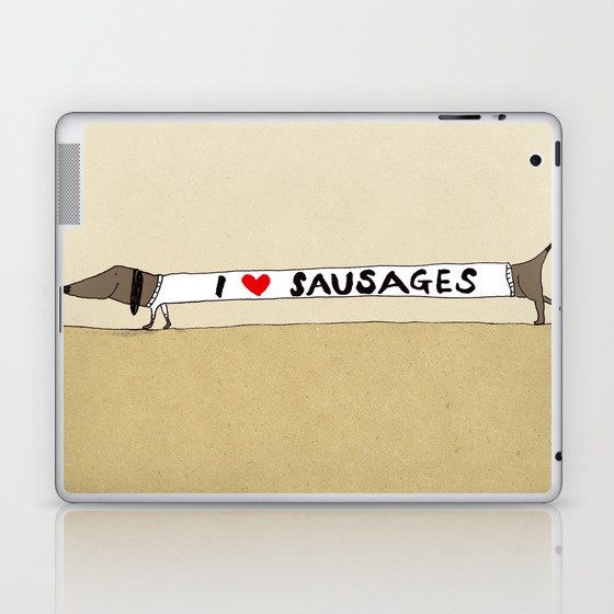 I love Sausages Laptop & iPad Skin