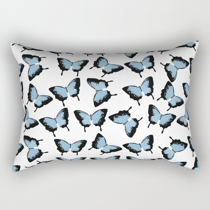 Blue butterflies Rectangular Pillow