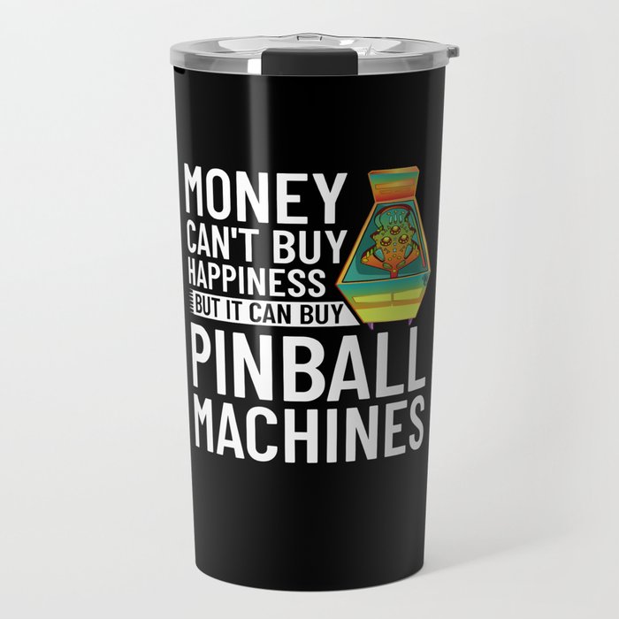 Pinball Machine Game Virtual Player Travel Mug