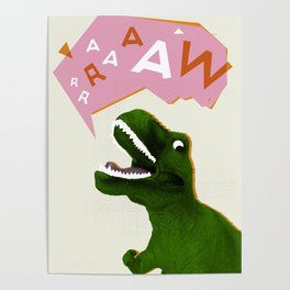 Dinosaur Raw! Poster