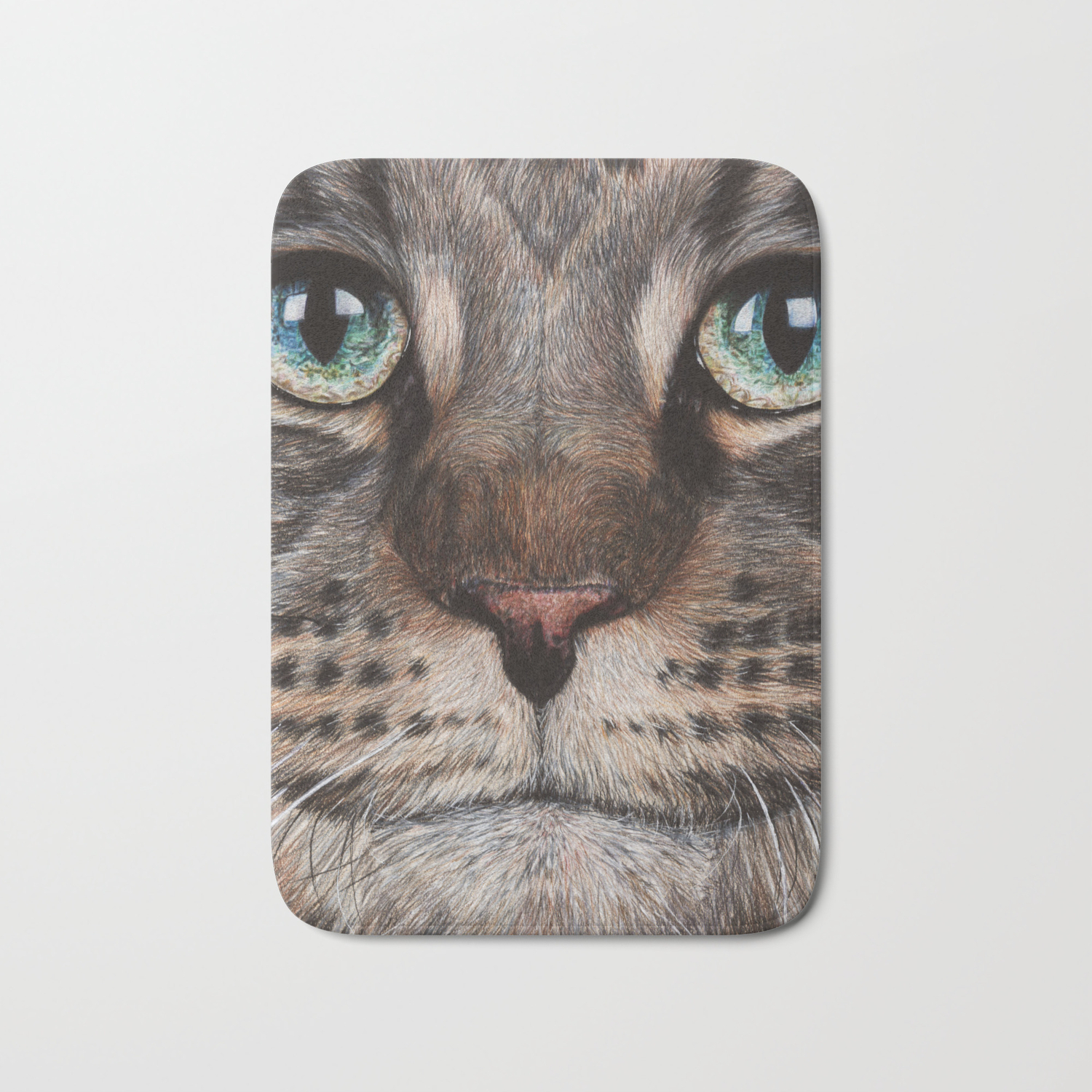 Cat Drawing Bath Mat By Nalikaylee Society6