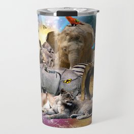 Space Desert African Animal Animals Group Scene  Travel Mug