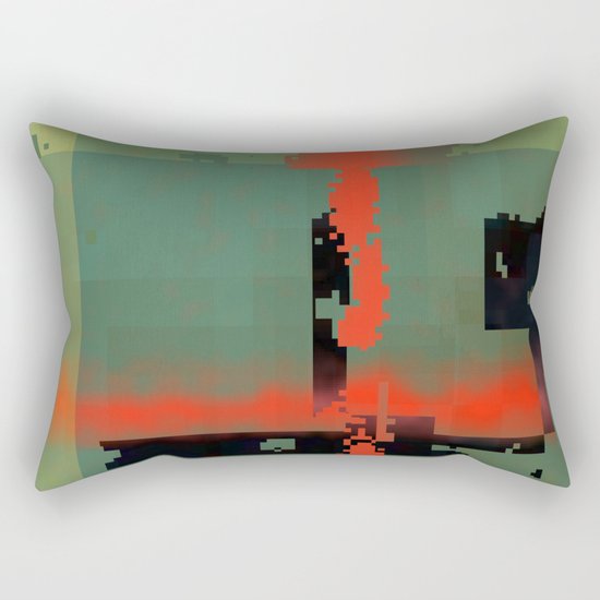 my own stream of code... Rectangular Pillow