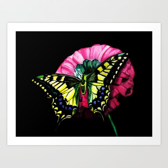 Watercolor Butterfly Art Print