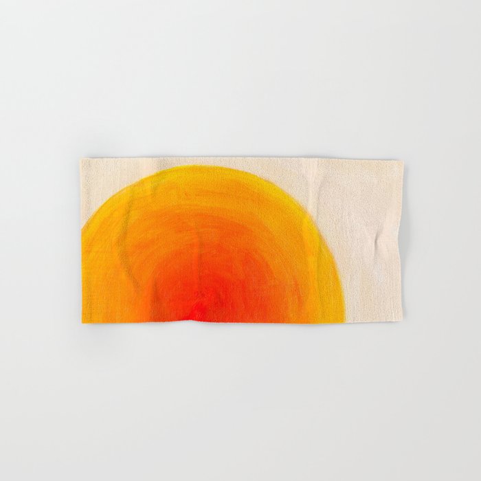 Rising sun gradient - Abstract oil painting Hand & Bath Towel