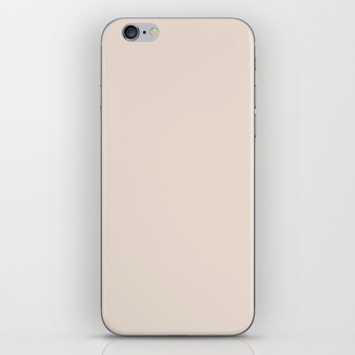 Light Beige Solid Color Pairs Pantone Dew 12-1108 TCX Shades of Brown Hues iPhone Skin