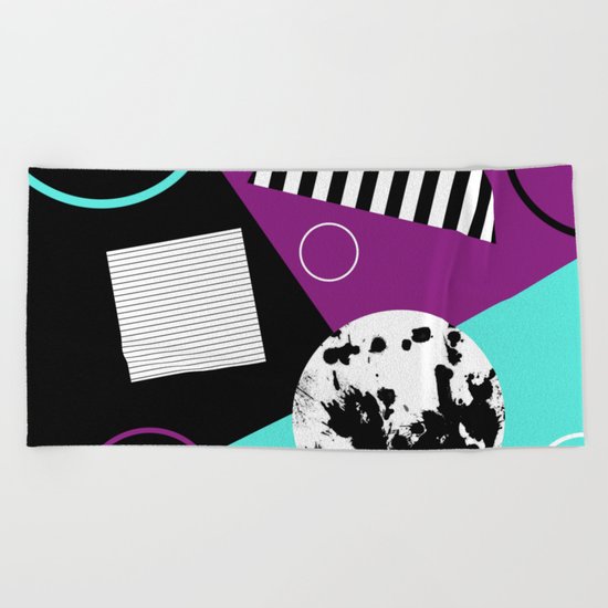 Bits And Bobs 2 - Abstract, geometric design Beach Towel
