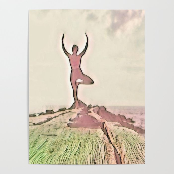 Woman Doing Yoga 6 Poster