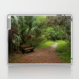 Bench in the Woods Laptop Skin