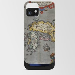 Map of Japan - Ortelius - 1603 Vintage pictorial map iPhone Card Case