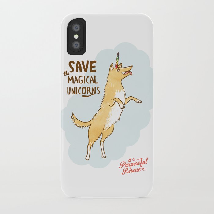 Save The Magical Unicorns by Alice Rutherford iPhone Case