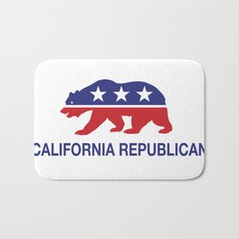 California Political Republican Bear  Bath Mat | People, Mixed Media, Political, Music 