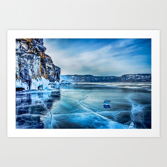 Lake Baikal. March Art Print