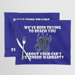 Zombie Extended Car Warranty Horizontal Design Placemat