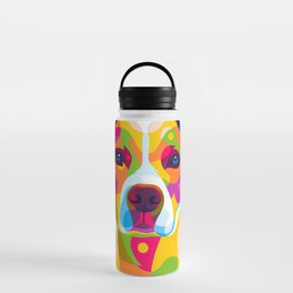 Colorful Dog Face Water Bottle
