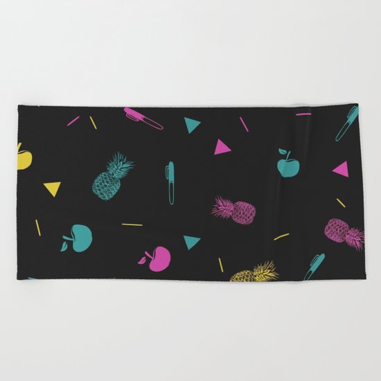 Pen Pineapple Apple Pen Beach Towel