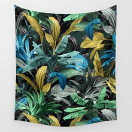 Tropical Night Garden Wall Tapestry