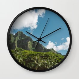 Hawaiian Mountain Wall Clock