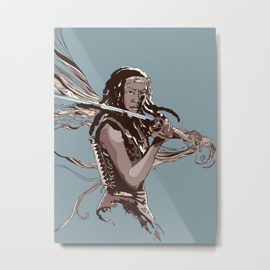 Michonne Metal Print