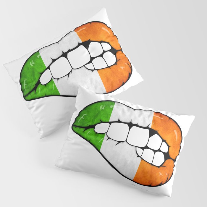 Irish lips Pillow Sham