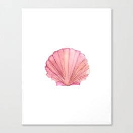 Pink Seashell Canvas Print