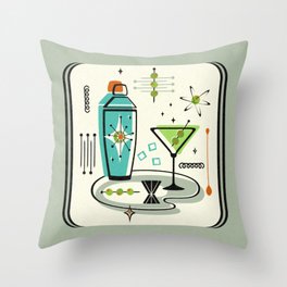 Atomic Martini ©studioxtine Throw Pillow