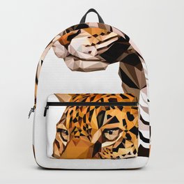 Jaguar Backpack | Digital, Nature, Geometric, Jaguar, Cats, Graphicdesign, Felines, Animal, Beach, Costarica 