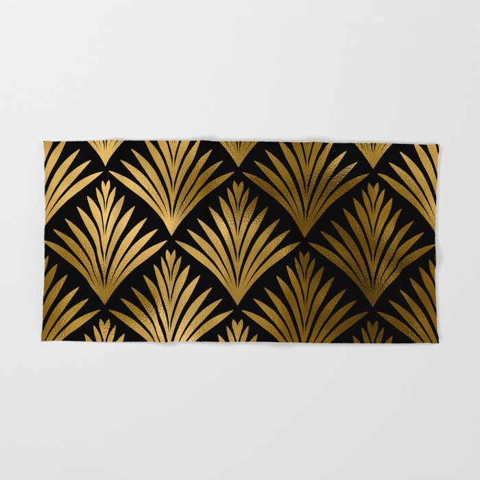 Black and gold best sale decorative bath towels