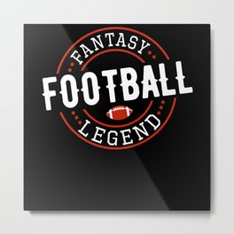 Fantasy Football Legend Flag Dad Father's Day Metal Print | Espn, Fantasy Football, Graphicdesign, Commish, American Football, Quarterback Gift 