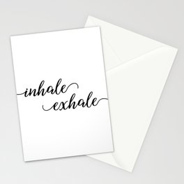 Inhale Exhale Stationery Card