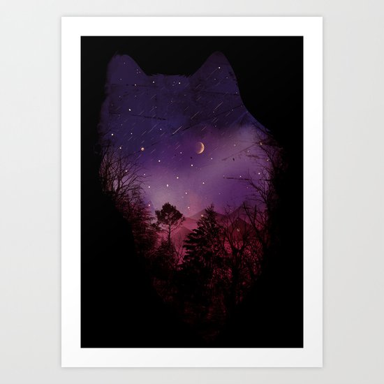 Guardian of the Woods Art Print