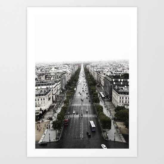 The Avenue des Champs-Elysees Art Print