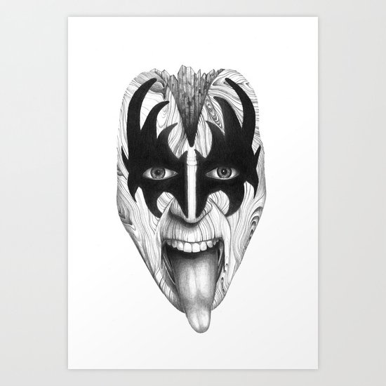 WOOD GENE Art Print