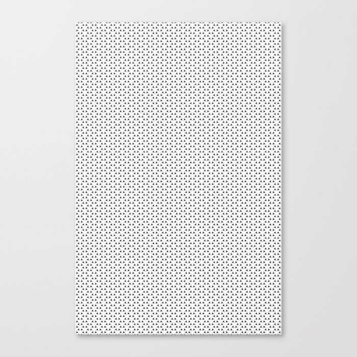 Black and White Basket Weave Shape Pattern - Graphic Design Canvas Print