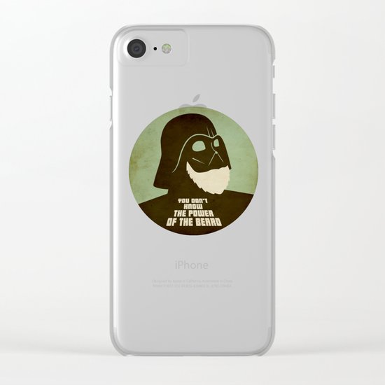 Beard Vader Clear iPhone Case