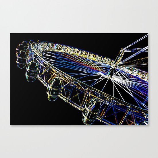 The London Eye Art Canvas Print