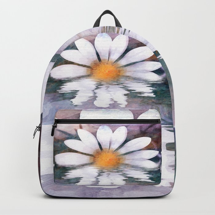Daisy Daze Floral Digital Art from Still Life Nature Photography Backpack