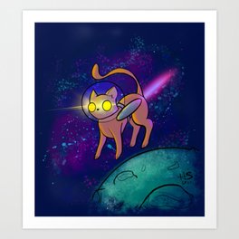 Catstronaut Art Print