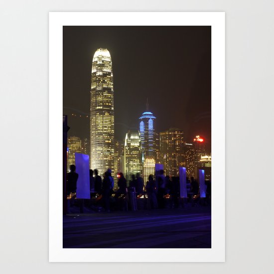 Hong Kong Nightscape Art Print
