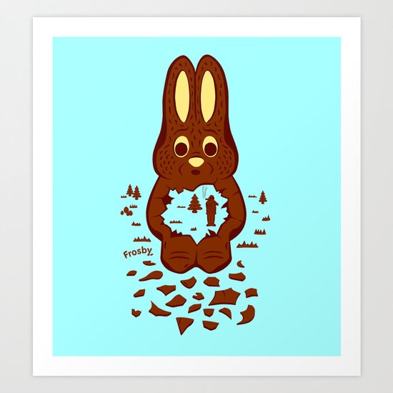 Chocolate Hunting Art Print