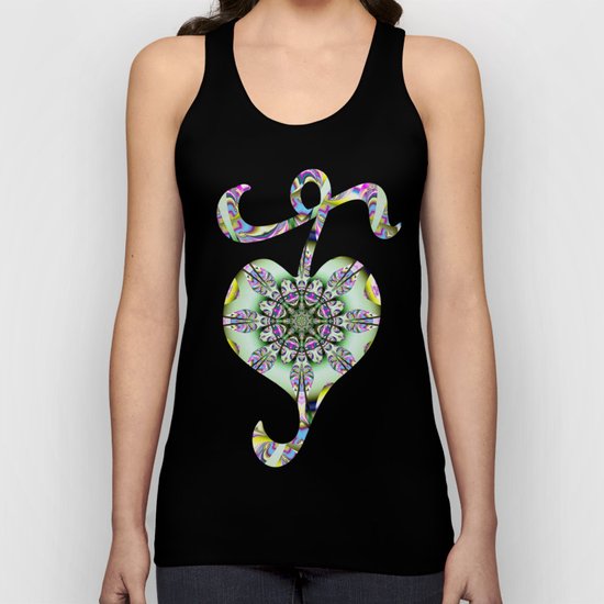 Colourful mandala with decorative shapes and tribal patterns Unisex Tank Top