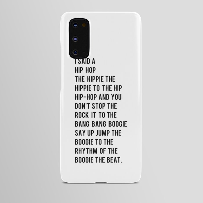 I Said a Hip Hop Hippie to the Hippie Android Case
