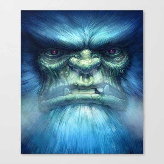 Abominable Snowman Canvas Print
