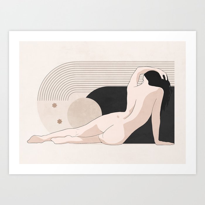 Nude Geometry 9 Art Print