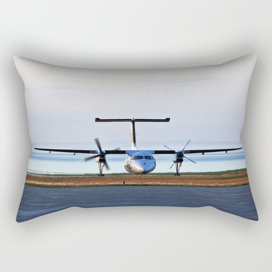Plane Landing Rectangular Pillow