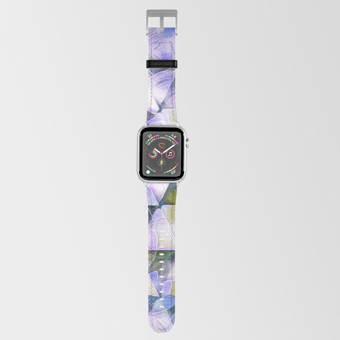 Floral Triangles Blue Lavender Apple Watch Band