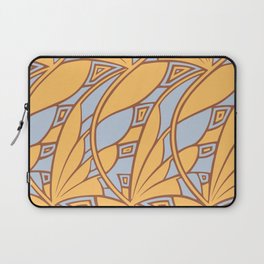 Modern art nouveau tessellations gamboge azure Laptop Sleeve