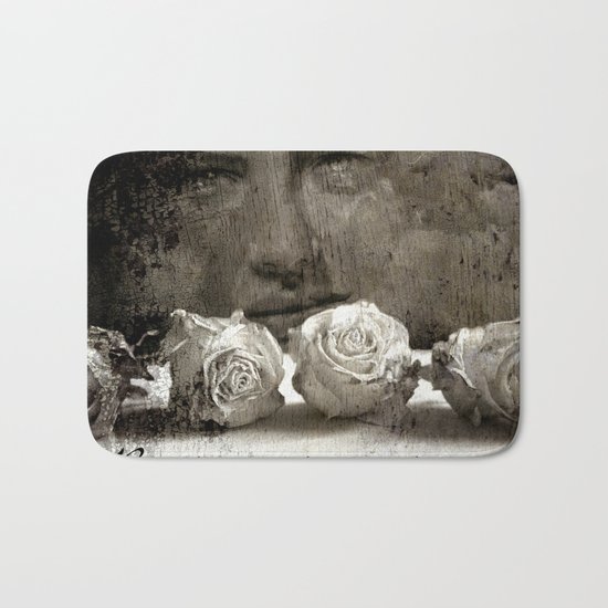ROSE - vintage version Bath Mat