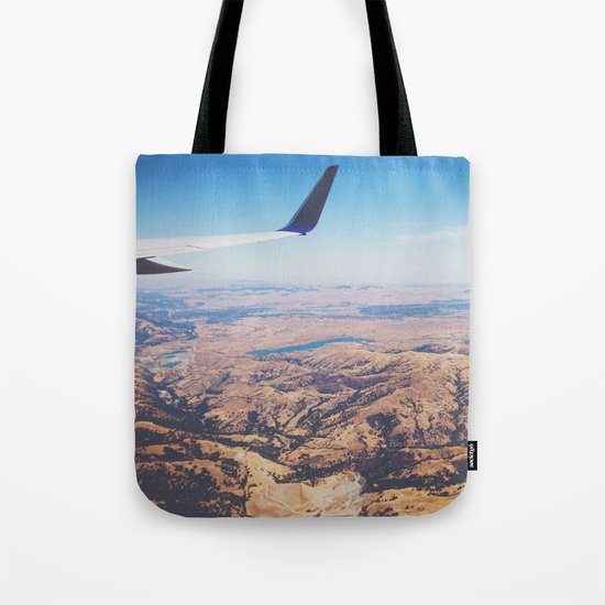 Flight Over California Tote Bag